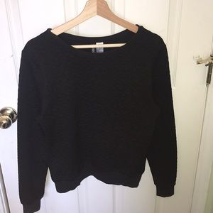 Black H&M divided sweatshirt, like new
